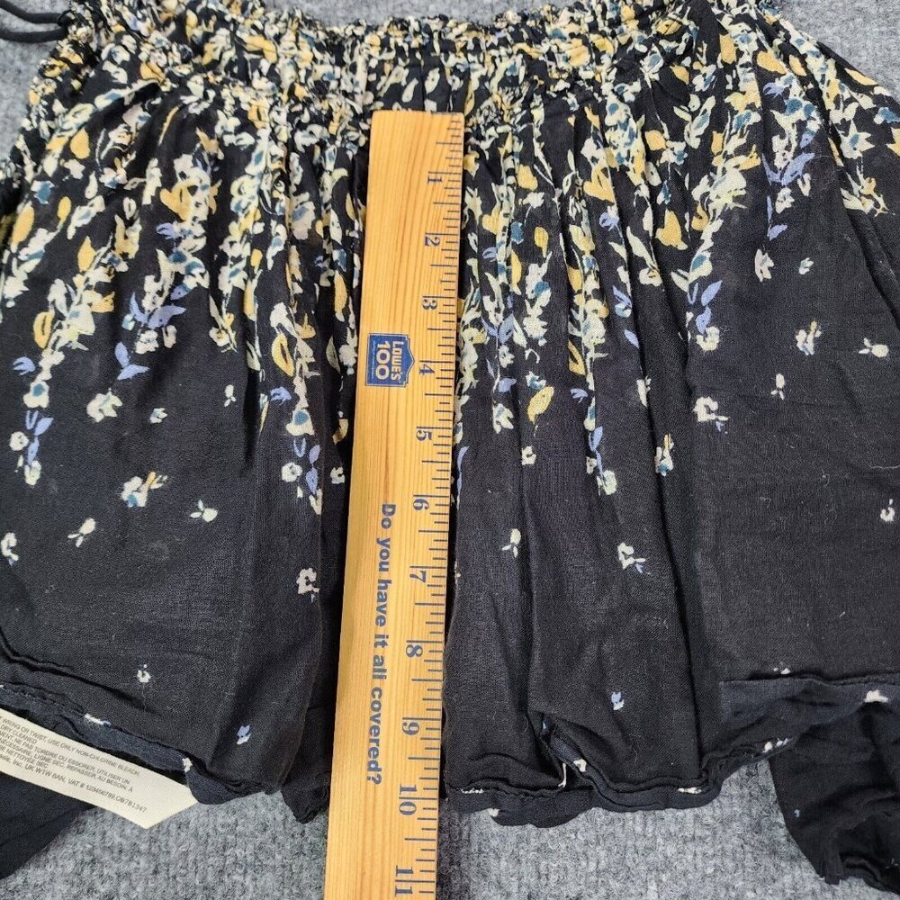 Intimately Free People Instant Crush Black Floral‎ Cami Tank Crop Boho Top Small - Picture 12 of 14